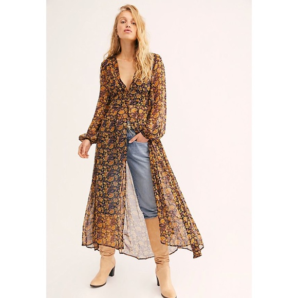 Free People Dresses & Skirts - Free People Honeysuckle Valerie Duster Dress